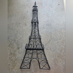 Vintage Paris Eiffel Tower Black Metal Wall Art Decor